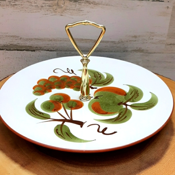 VTG STANGL ORCHARD SONG SERVING PLATE - Picture 1 of 5